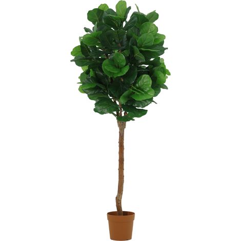 Ficus Lyrata Artificiel Arbre Plante Verte Décoration Intérieure Salon Bureau 180 cm - PANGIVO