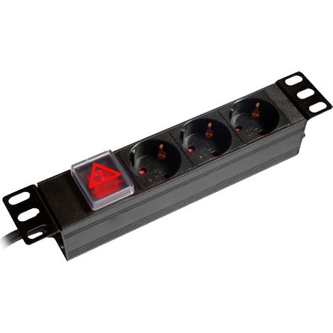 Regleta Electrica Pdu Rack 10"  3enchufes Pdu-3p1u-sw-10inch