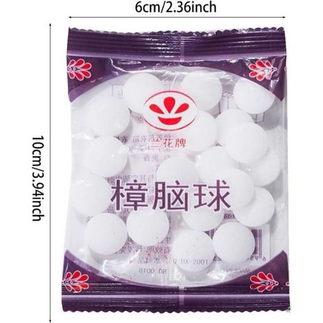 200 pièces Boules Anti-Insectes, Moisissure de la Garde-Robe et Parfum déodorant de Toilette,Boules Naturelles Anti-Mites Protection (1/5)