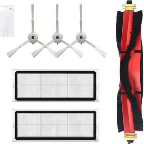 PièCes de Rechange Brosse Principale Brosses LatéRales Filtre Hepa Compatible pour Roborock S50 S51 S5Max Accessoires pour
