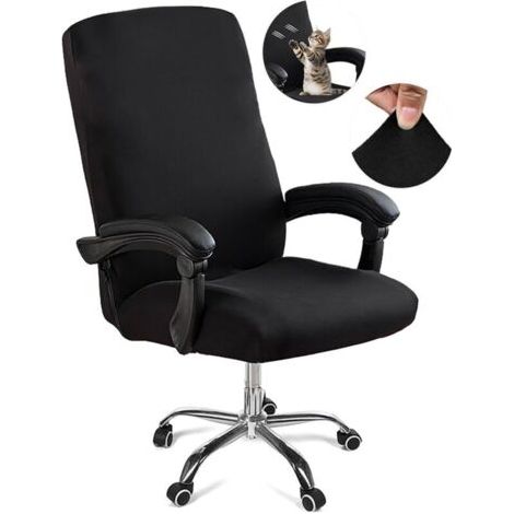 Housse de chaise de bureau, amovible et lavable, avec fermeture éclair, universelle, douce et lavable, pour animaux de compagnie (1/4)