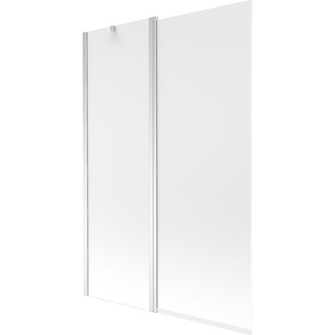 Mexen Flip paravento per vasca da bagno a 2 ante 120 x 150 cm, smerigliato, cromo - 894-120-101-01-30 (1/5)
