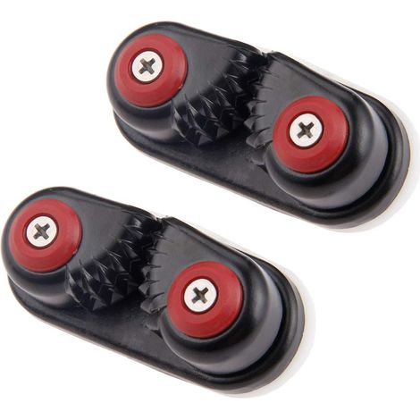 1/2 Anodized ABS Plastic Ball Bearing Cleats for Boat Black (1/5)