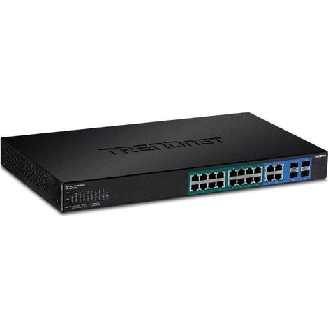Switch Gestionable TRENDnet TPE-1620WSF 16 Puertos/ RJ-45 Gigabit 10/100/1000 PoE/ SFP