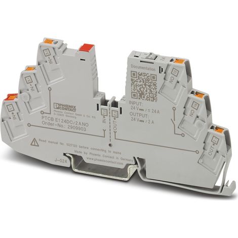Disjoncteur électronique Phoenix Contact, 2A, 24V, 1 canal, Montage rail DIN, PTCB ( Prix pour 1 )