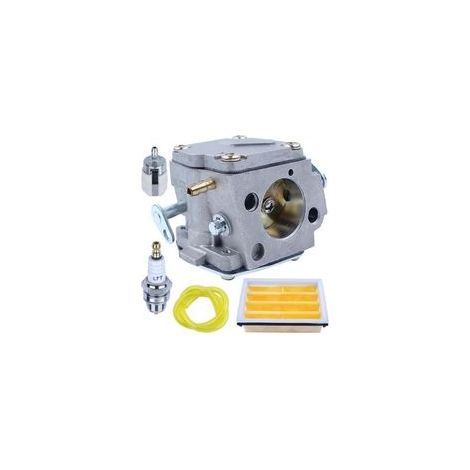 Carburatore con kit carburante completo e filtro aria per motoseghe Husqvarna modelli 61, 266, 268, 272, 272XP