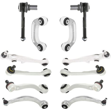 KIT BRACCIO OSCILLANTE 12 PEZZI COMPATIBILE CON VW PHAETON (3D1, 3D2, 3D3, 3D4, 3D6, 3D7 / Kit Sospensione Completo OE/OEM / Bracci Oscillanti + Testine Sterzo / Sostituzione Diretta OEM