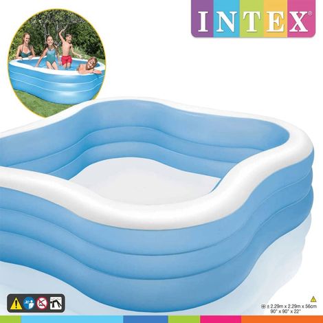 Swim Center Pool Beach Wave 229x229x56 cm 57495NP INTEX