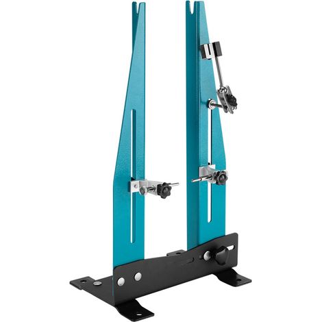 Centreur de Roue Vélo - Acier Haute Teneur Carbone, Réglable Largeur et Angle, Compatible 27.5-29" et Disque 140-180mm - Pour Entretien et Réparation - Acier - Bleu et Noir (1/5)
