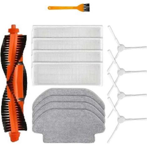 Compatible avec les aspirateurs robots Xiaomi S10, S12, T12 et B106GL. Pièces et accessoires : brosse principale, filtre et serpillière. (1/5)
