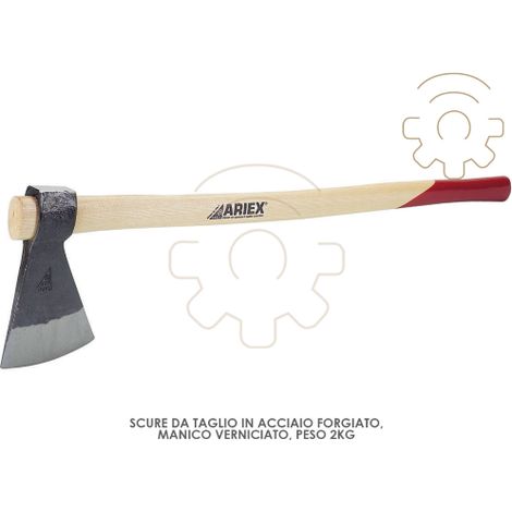 Hache A  fendre le bois Ariex avec manche peint poids 2000 gr hache en acier forgA