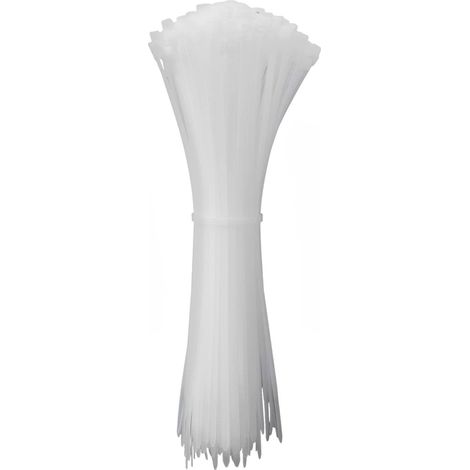 QUADRIOS 24CA326 24CA326 SERRE-CÂBLE 100 MM 2.5 MM BLANC STABILISÉ AUX UV 100 PC(S)