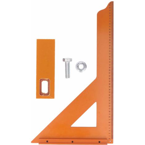 GARRYFIZH Règle triangulaire de positionnement pour menuisier, équerre 90 degrés, en plastique technique haute précision (1/5)