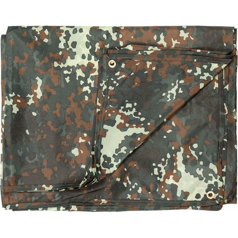 MFH Mehrzweckplane, "Tarp", flecktarn, ca. 500 x 600 cm