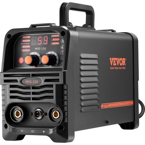 Poste à souder MIG 130A, machine 3-en-1 MIG/Stick/TIG avec technologie IGBT, écran numérique, portable et synérgique. (1/5)