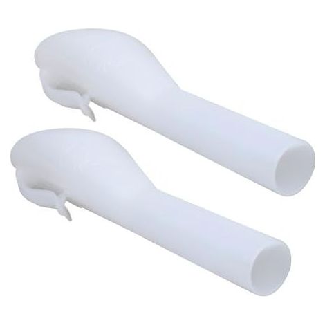 Lot de 2 entonnoirs carburant pour véhicule - Entonnoir gaz Pour combustion carburant, réservoirs remplissage, entonnoir voiture Blanc (1/5)