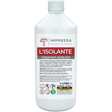 ISOLANTE FISSATIVO ACRILICO ANTIMUFFA 1L- 8,0 pz