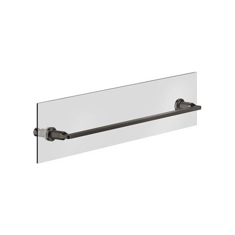 Porte-serviettes Gessi Inciso 600 mm, montage sur paroi en verre,