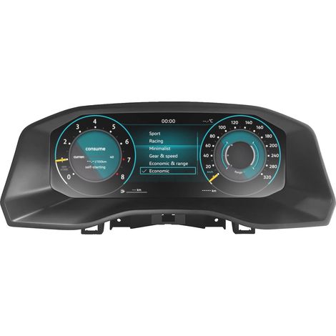 Panel de instrumentos digital, pantalla LED de 9 pulgadas, instalación Plug-and-Play, para VW Amarok 2017-2025 (1/2)