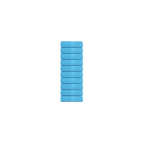 Salviette FROGN, confezione da 10, turchese, 30x30 cm, 360 g/m² - Crezuo (1/4)