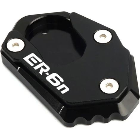 (Noir) Compatible avec les motos KAWASAKI ER6N ER-6N ER 6N ER6N (2006-2014) : béquille latérale, extension et support. Accessoires maxpower (1/5)