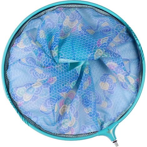 Tête d'épuisette à double usage eau douce/eau de mer de 30 cm/40 cm de diamètre, accessoires d'outils de pêche, épuisette sans manche, bleue. (1/5)