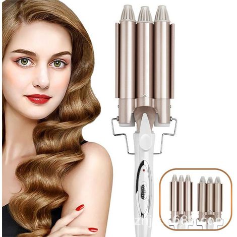 Ecleanfy - Fers à friser à grandes vagues, 22 mm,température réglable, chauffage rapide, grande vague cheveux longs/courts, outil de coiffage (1/5)