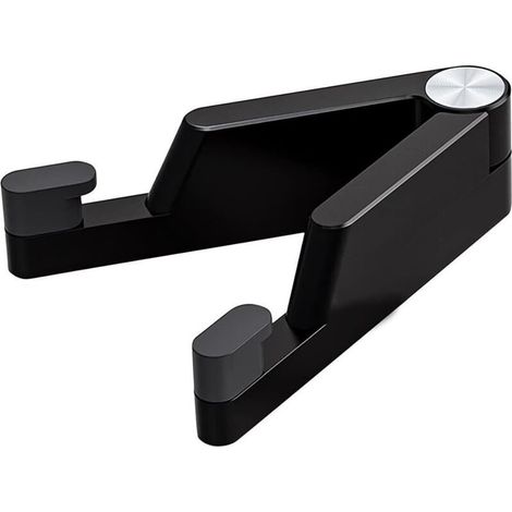 Lntyq Support de Bureau Pliable pour Téléphone et Tablette, Réglable, 10,2-26,7 cm, Noir (1/5)