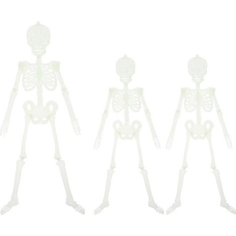 3-teiliger Skelett-Anhänger für Halloween-Dekorationen