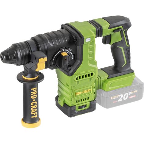 Procraft PHA30bb Trapano a percussione a batteria 20 V 2,8 J SDS plus Brushless Solo - senza batteria, senza caricabatteria