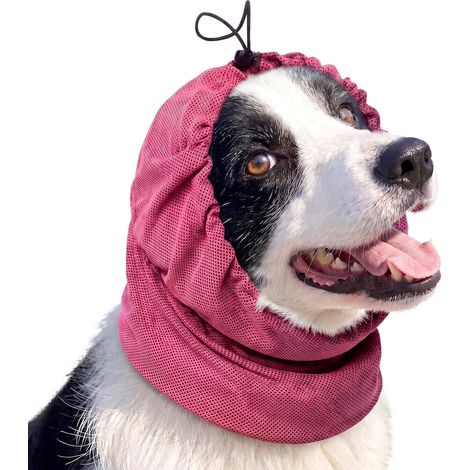 Protège-oreilles pour chiens - Protège-oreilles d'été et protection solaire - Empêche les griffures, aide à suturer les plaies et fixe les pansements d'oreilles (30 cm de long, 40-50 cm de large). (1/5)