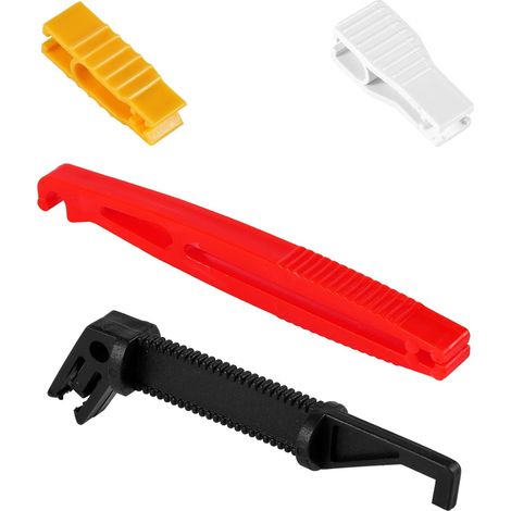 Set di 4 estrattori per fusibili, 4 misure, strumento di estrazione per fusibili per autoveicoli, strumento di estrazione per fusibili in plastica per la sostituzione di fusibili per auto, moto e cami (1/5)