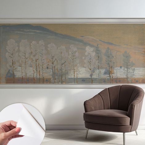 Carta da parati autoadesiva - impermeabile - murale da parete - decorazione murale - Scena invernale 250x104 cm (1/5)