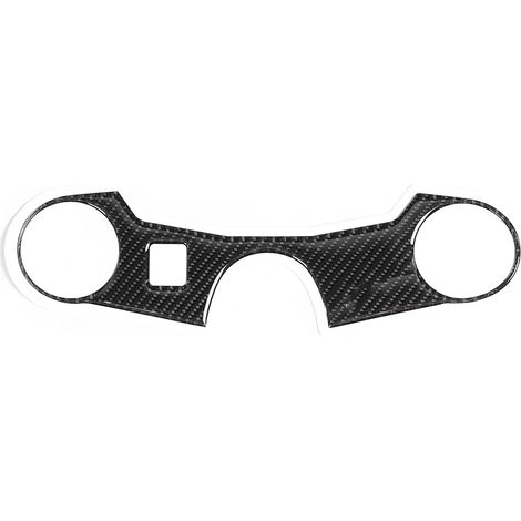 Autocollant fibre carbone pour moto, protège plaque de fourche supérieure avant, compatible Suzuki GSXR1000 2005-2006, décalcomanie 3 pièces (1/5)
