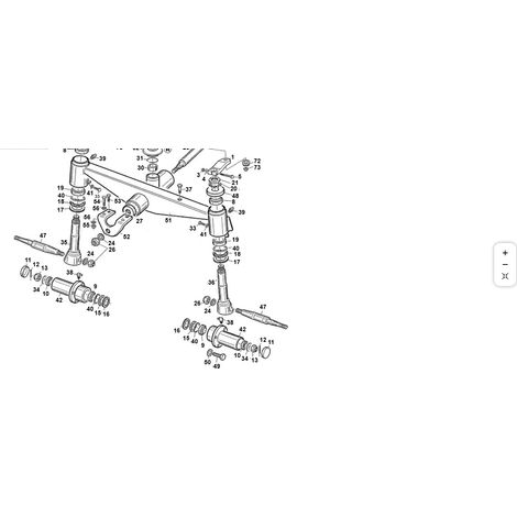 Kit perno inclinato ruota sterzante DX/S ORIGINALE KUBOTA GIANNI FERRARI 01.90.10.0025