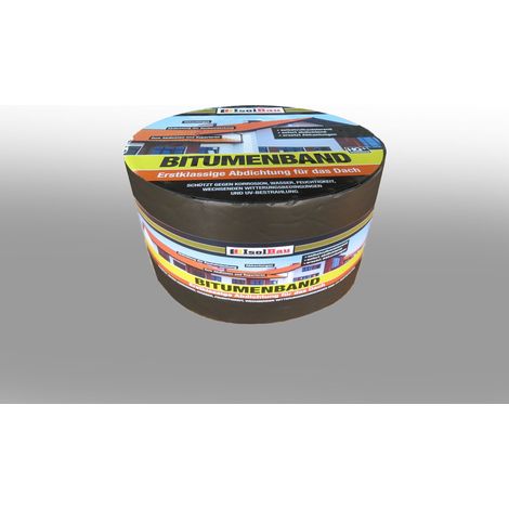 Bande bitumineuse pour toiture IsolBau 75 mm x 10 m anthracite (1/2)