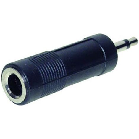 TRU COMPONENTS Adaptateur jack Jack mâle 3.5 mm - Jack femelle 6.35 mm mono Nombre de pôles:2 1 pc(s) S306901 (1/3)