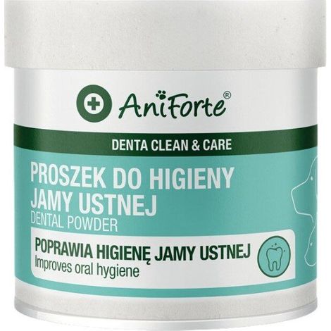 AniForte Denta Clean & Care – proszek do higieny jamy ustnej dla psa i kota 80g