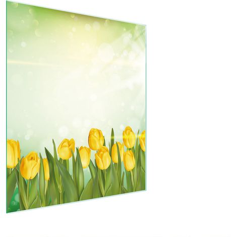 Glasschneidebrett 45x52 Tulpen