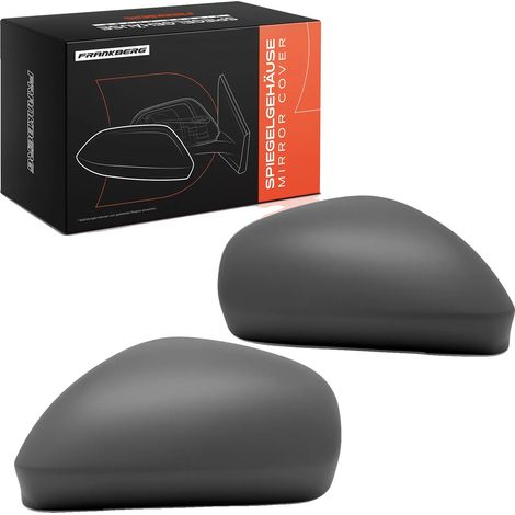 Calotta specchietto retrovisore, per posizioni anteriori, grigia, finitura di fondo, compatibile con Alfa Romeo, senza indicatore di direzione (1/5)