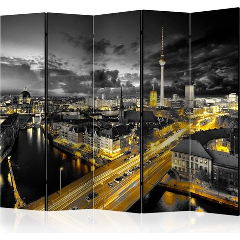 Paravento - Berlin at night II [Room Dividers] - 225x172 (1/4)