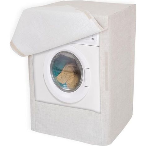 COPRILAVATRICE IN TESSUTO RESINATO IDRO REPELLENTE DIM 60X60X85CM PANNA