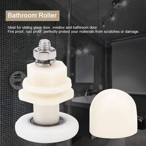 Roulette porte coulissante douche – Rouleau 25mm pour portes en verre 4-8mm – Installation facile avec tournevis – Accessoire durable (1/4)