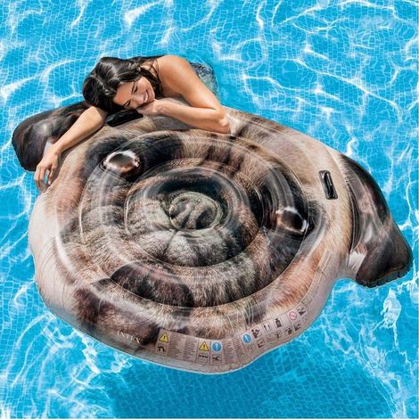 TRADE SHOP - Materassino Isola Gonfiabile Stampa Carlino Pvc Mare Piscina 173 X 130 Cm - (1/4)