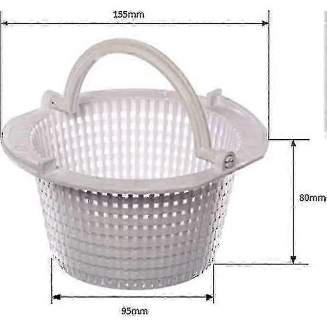 Panier de rechange pour écumeur de filtre mural de piscine de 12 pouces (1/2)