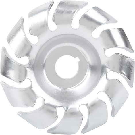 Lot de 12 disques à polir 90mm argent, roue en acier au manganèse pour outil de sculpture sur bois, adapté à meuleuse d'angle. (1/5)