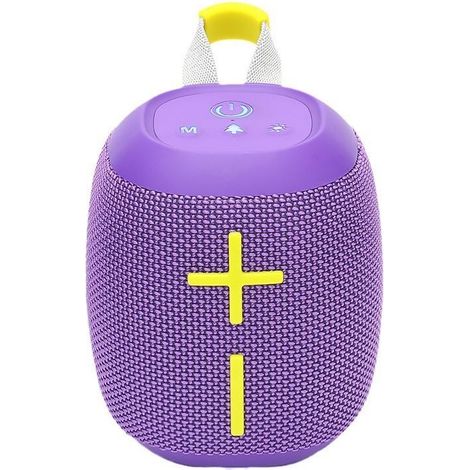 Enceinte Bluetooth portable violette avec technologie TWS pour une connexion sans fil (1/5)
