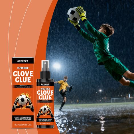 Anti-slip spray for soccer goalkeeper gloves, increasing grip and adhesion - 100ml (1/5)