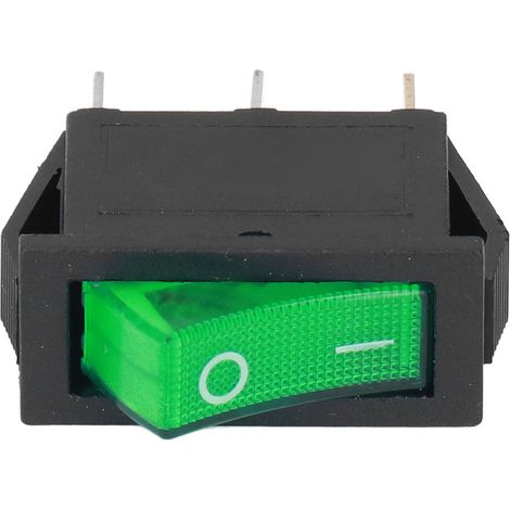 Kit de 100 interrupteurs à bascule ABS 3 broches marche/arrêt 2 positions 125/250 V pour machine verte (1/5)