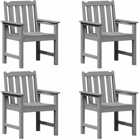 Maison Exclusive - Gartenstuhl 4 pcs Hellgrau 65,5 x 59 x 88 cm P